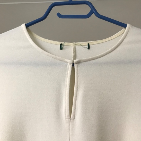 Women’s Long Tunic Top Ivory S/M - Picture 2 of 5